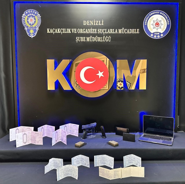Denizli'de 3 şüpheli tefecilikten tutuklandı, 5 milyon 820 bin TL'lik senet bulundu