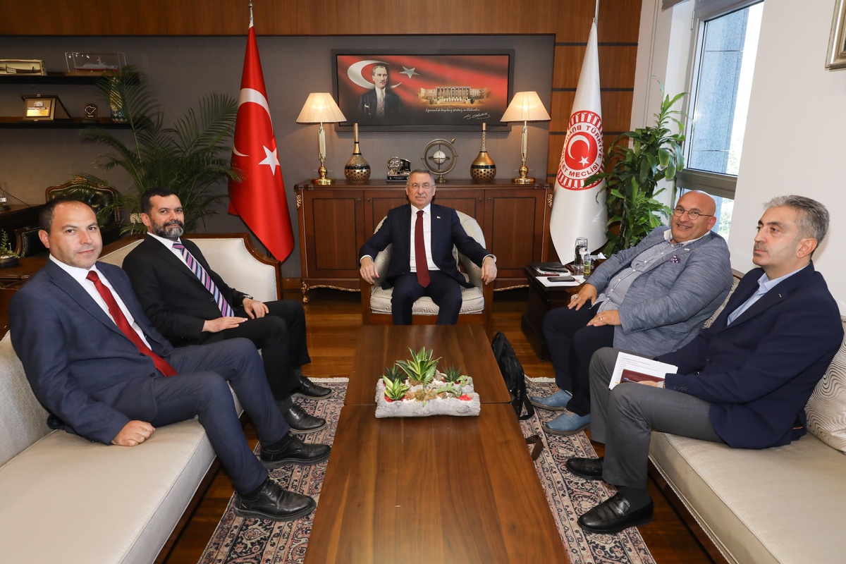 TİGAD, Türkiye Gazeteciler Birliği projesini Fuat Oktay\'a sundu