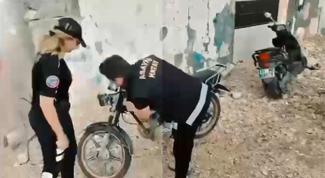 Hatay'da polis 82 motosiklet tamircisini denetledi, 2 motosiklete el konuldu