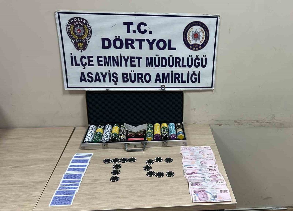 Hatay Dörtyol\'da kumar oynayan 6 kişiye 69 bin 624 TL idari para cezası verildi