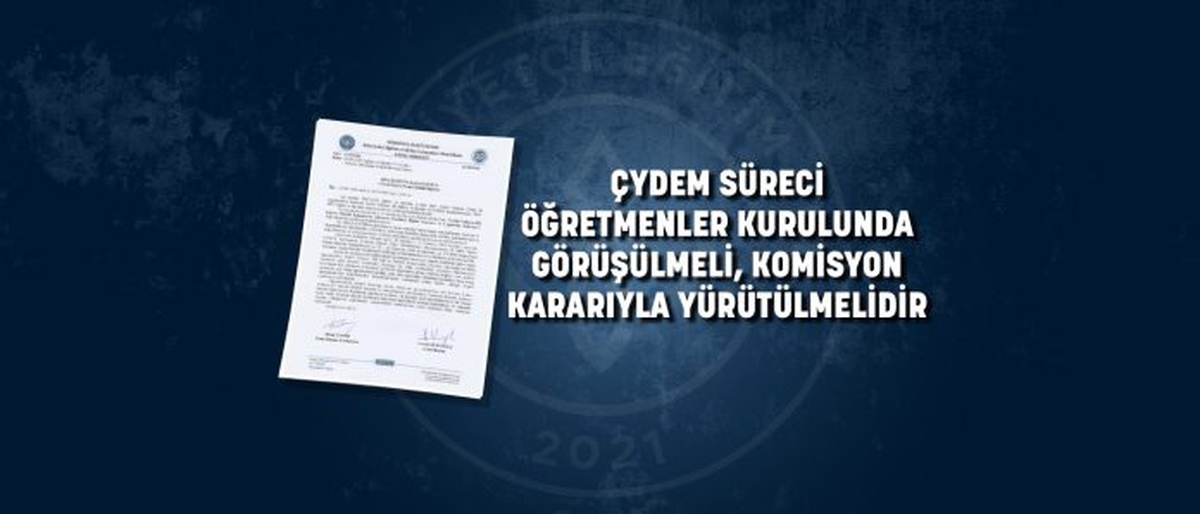 Hürriyetçi Eğitim Sen, ÇYDEM\'de norm fazlası branş öğretmenleri için MEB\'e başvurdu