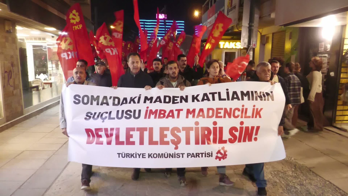 İzmir\'de TKP\'den Soma\'da yaşamını yitiren işçiler için basın açıklaması: İşçi sınıfı, İmbat Madencilik\'ten hesap sormak zorundadır