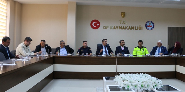 Of'ta kadına ve çocuğa şiddetle mücadele toplantısında son 3 ayın verileri ele alındı