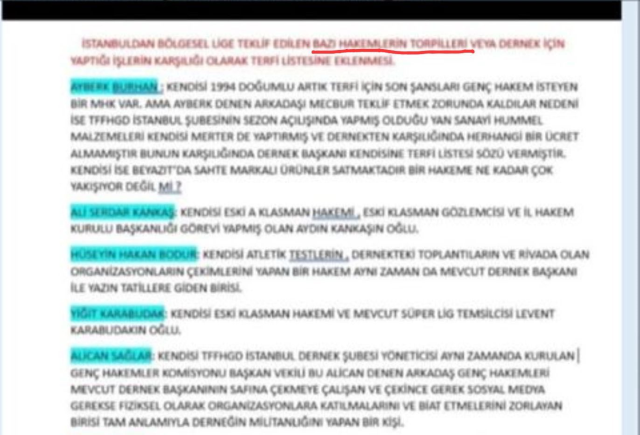 TFF Başkanı Hacıosmanoğlu'nun yazışmaları da dosyada: 'Torpil listesi' ortaya çıktı