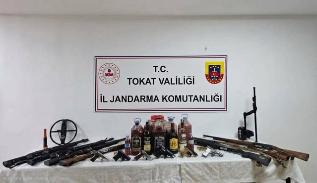 Tokat'ta silah kaçakçılarına operasyonda 29 şüpheli hakkında adli işlem başlatıldı