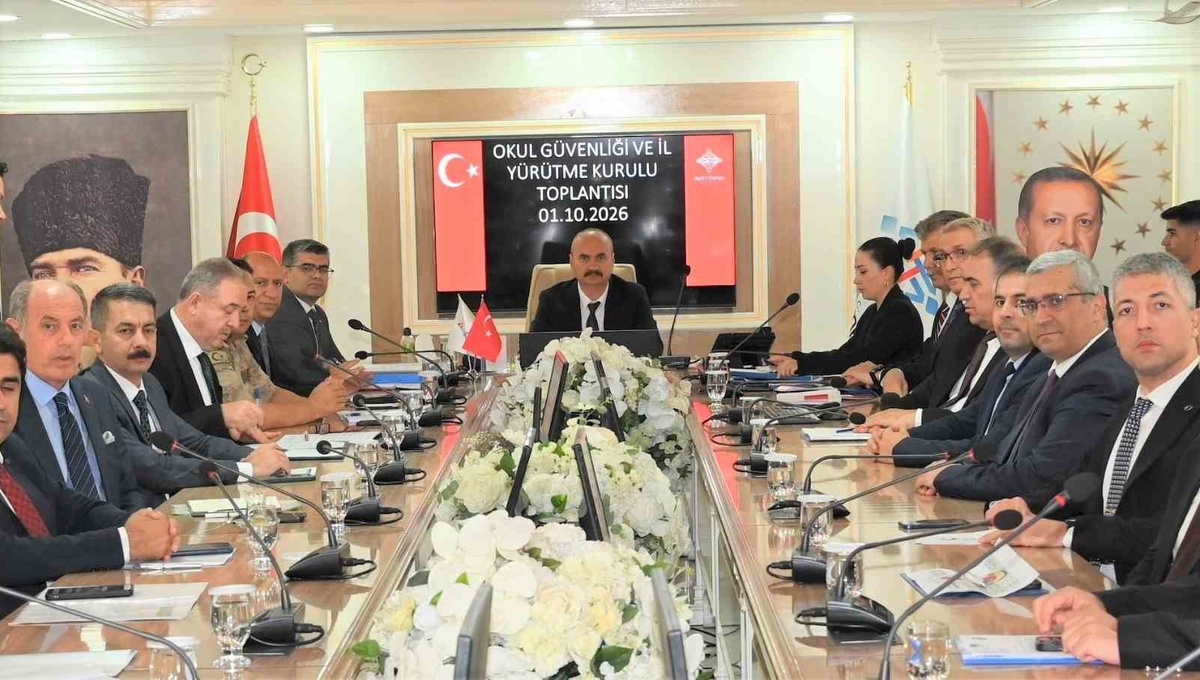 Okul Güvenliği İl Yürütme Kurulu, Vali Ekrem Canalp başkanlığında toplandı