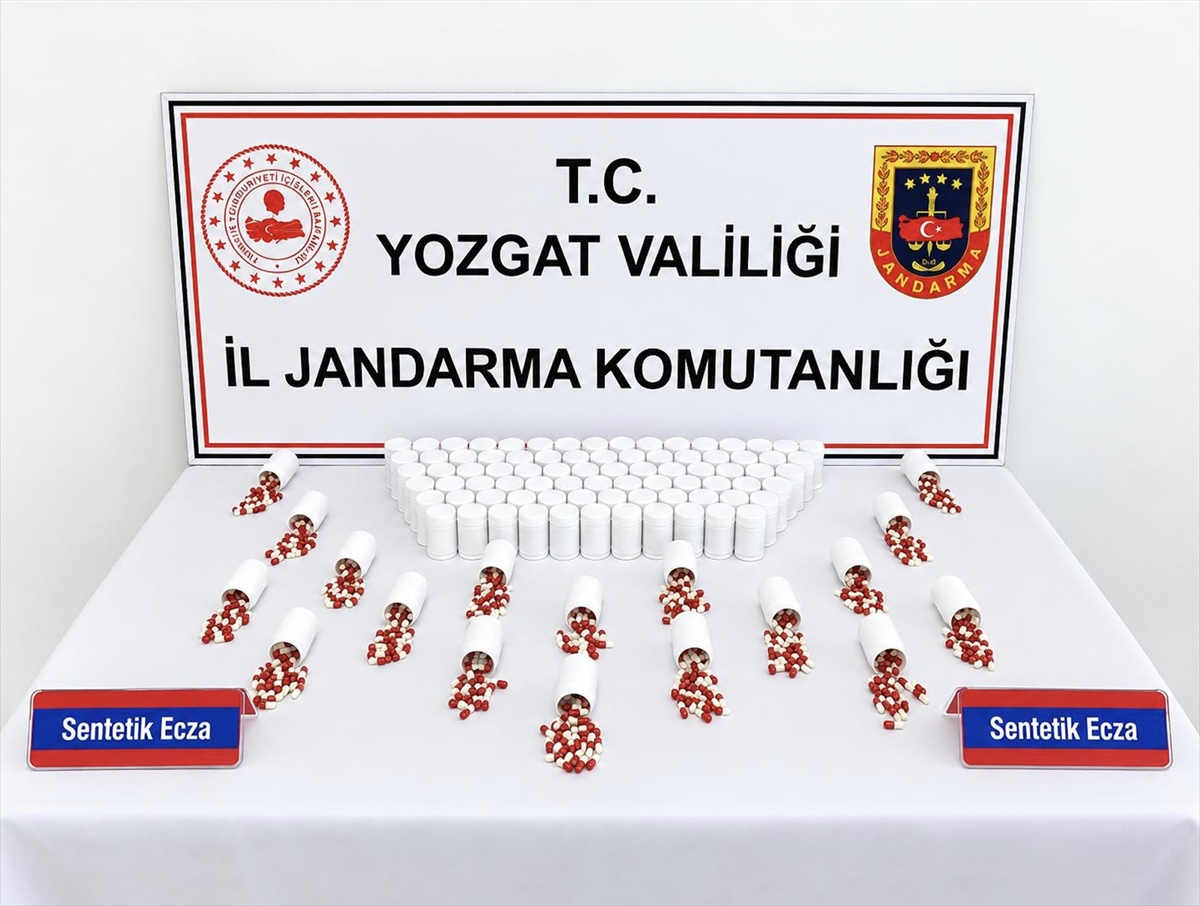 Ankara\'dan taksiyle getirilen 5 bin 626 sentetik hap Yerköy\'de ele geçirildi