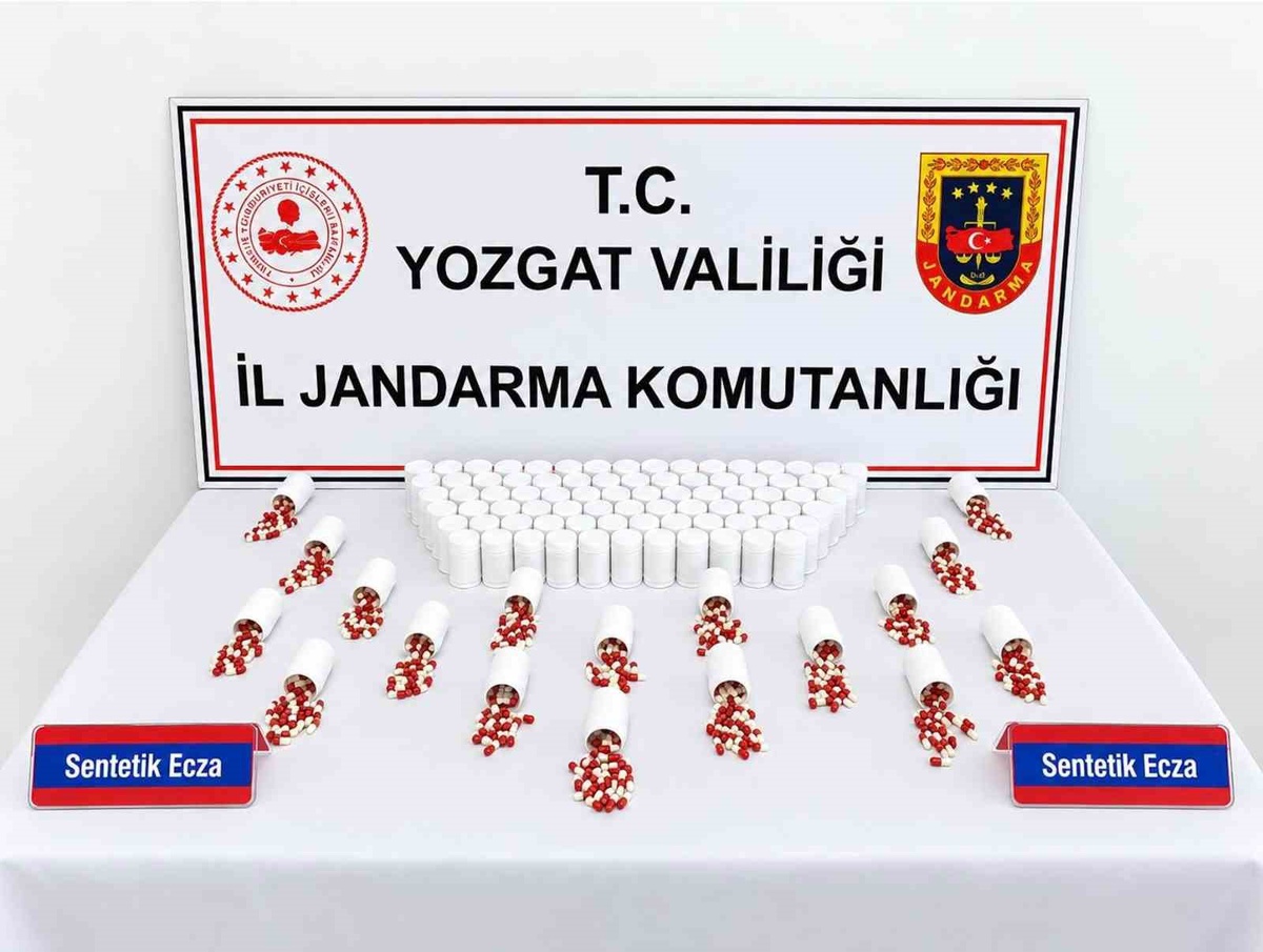 Yozgat Yerköy\'de narkotik operasyonunda 5 bin 626 sentetik hap ele geçirildi