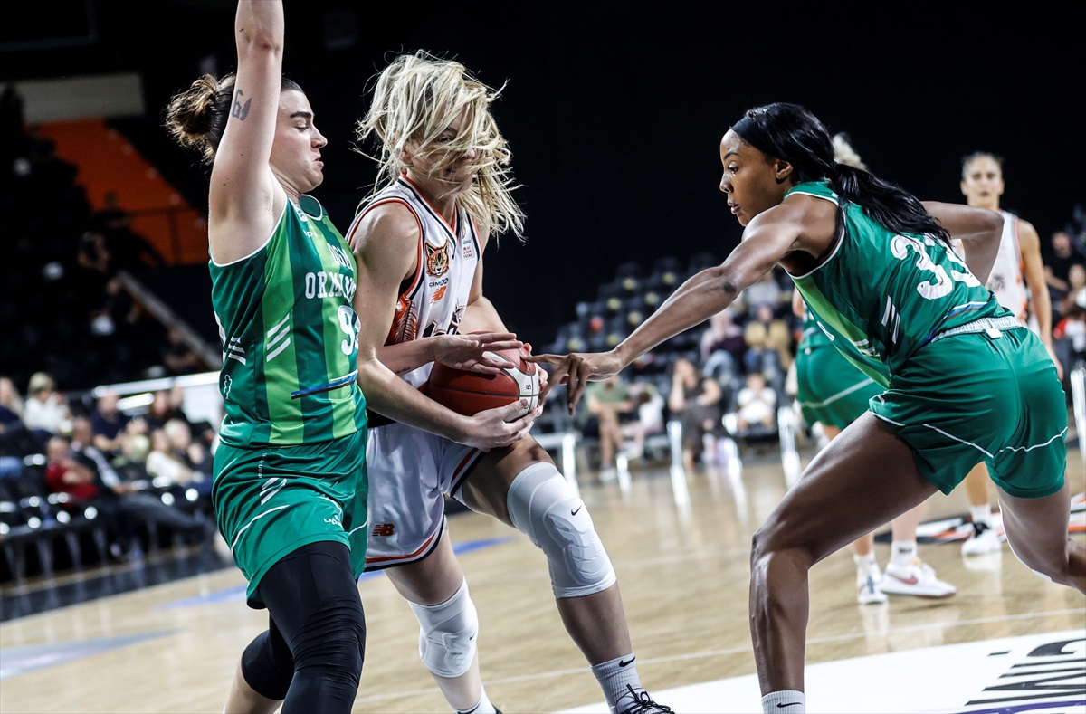 Çimsa ÇBK Mersin, Kadınlar Basketbol Süper Ligi\'nde OGM Ormanspor\'u 90-64 yendi