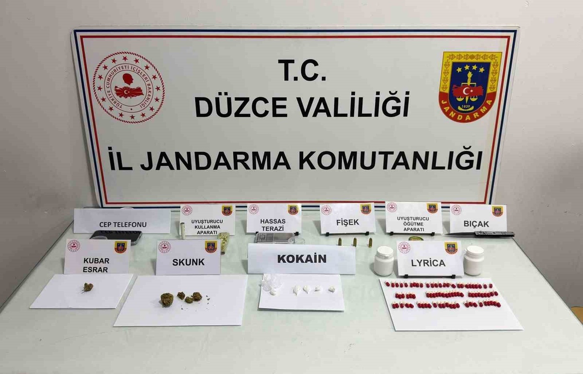Düzce\'de Cedidiye ve Konuralp\'teki uyuşturucu operasyonunda 1 kişi tutuklandı