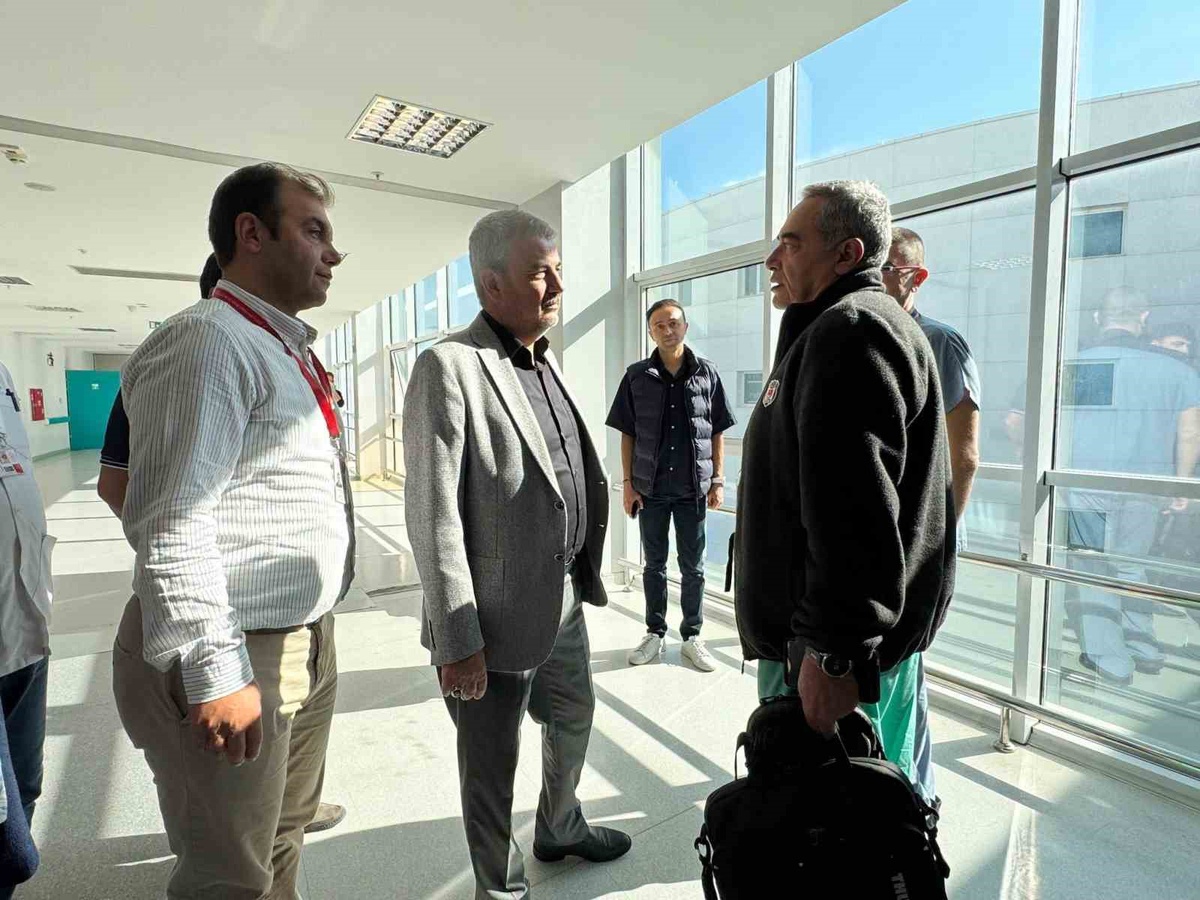 Muğla Eğitim ve Araştırma Hastanesi\'nde tesis güvenliği için bina turu yapıldı