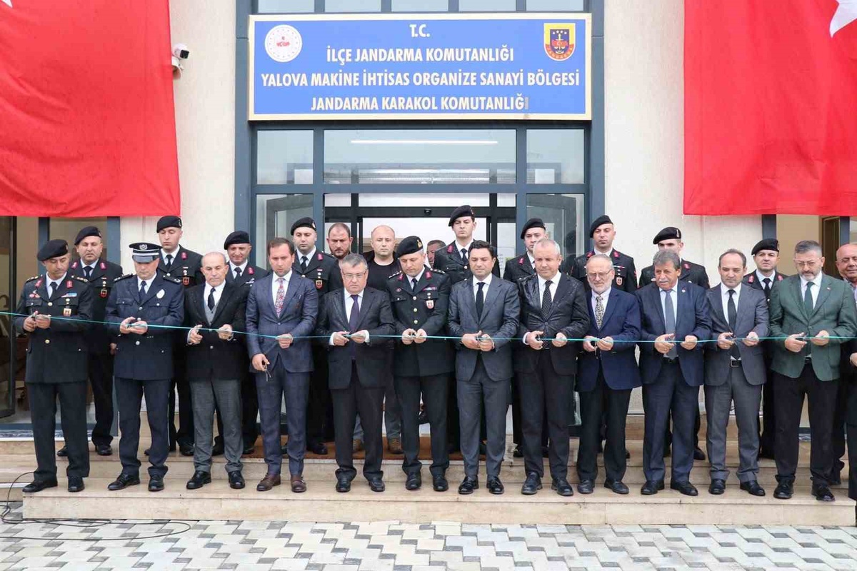 Yalova Makine İhtisas OSB\'deki karakol İçişleri Bakanı\'nın online katılımıyla açıldı