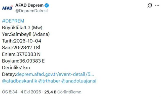 Adana'nın Saimbeyli ilçesi beşik gibi sallanıyor