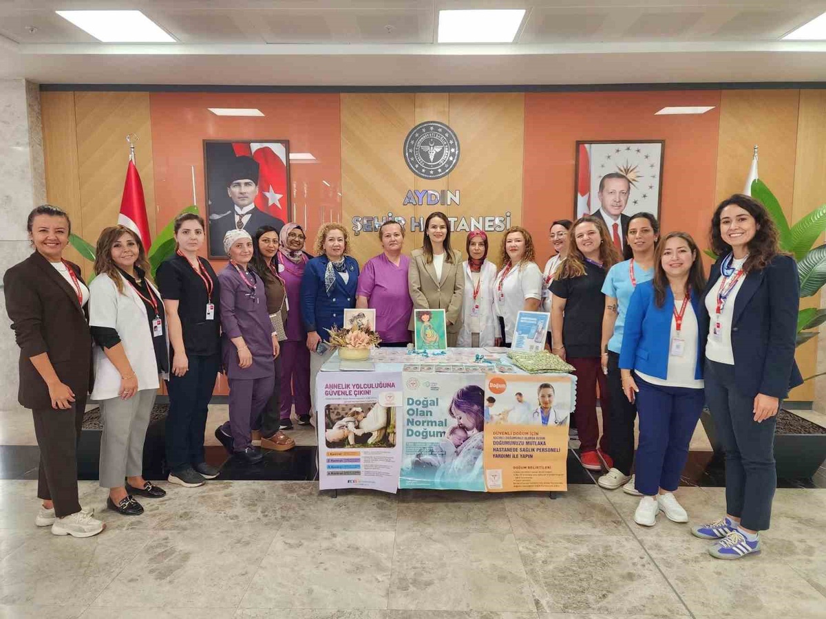 Aydın Şehir Hastanesi Normal Doğum Haftası\'nda anne adaylarına bilgilendirme yaptı