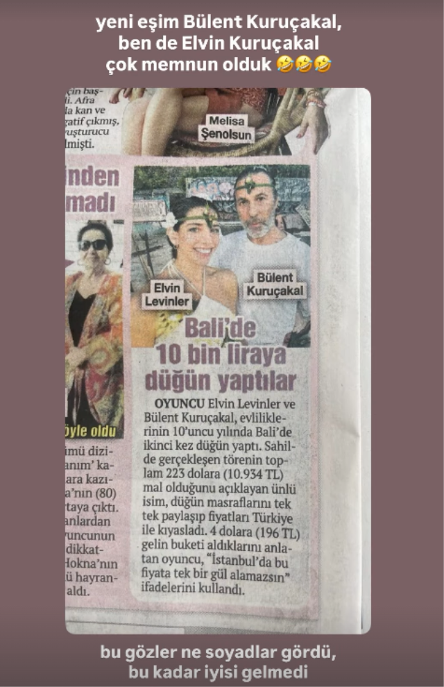 10 yıllık eşinin adını yanlış yazdılar! Elvin Levinler'den güldüren tepki