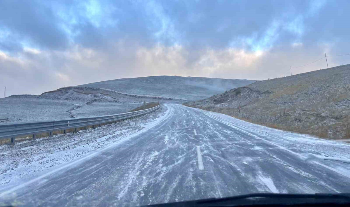Ardahan Posof\'ta Ilgar Dağı\'nda tipi görüş mesafesini düşürdü, sürücüler zorlandı