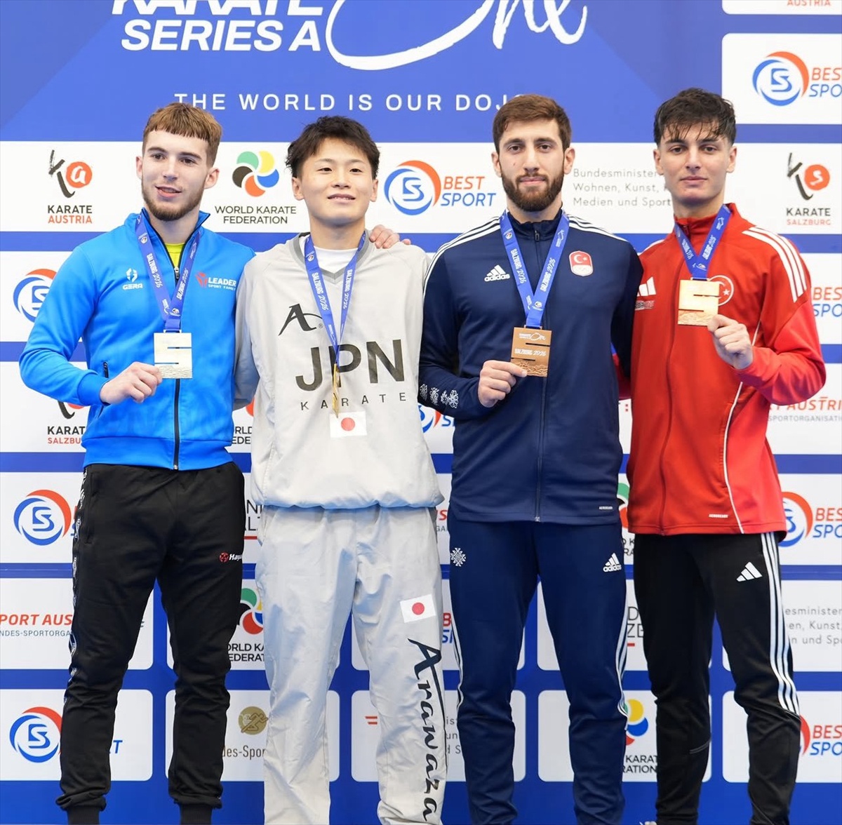 Milli karateciler Yılmaz ve Aslan, Karate 1 Serisi A\'da bronz madalya kazandı