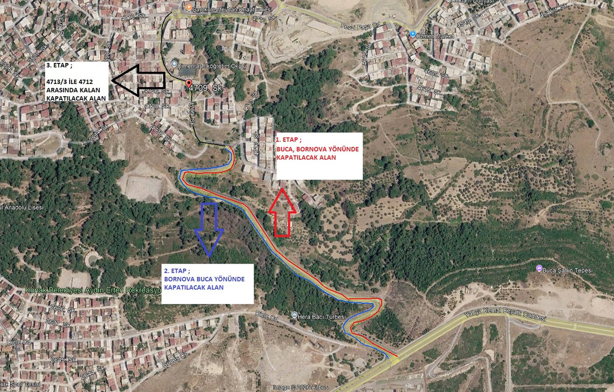 İzmir\'de Buca-Bornova Şahin Tepesi yolu 3 kilometrelik çalışmayla tamamen yenilenecek