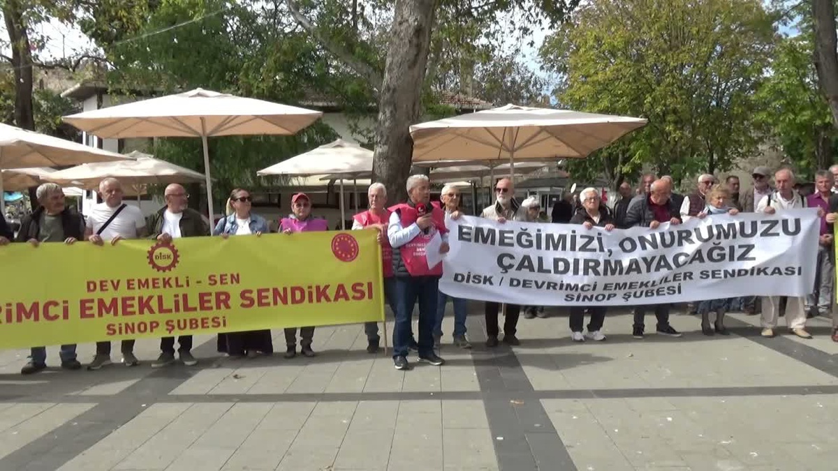 Devrimci Emekliler Sendikası Sinop Şubesi seyyanen zam talebini yineledi