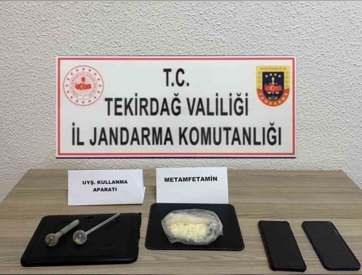 Tekirdağ Marmaraereğlisi\'nde 80 gram metamfetamin ele geçirildi, 2 şüpheli tutuklandı
