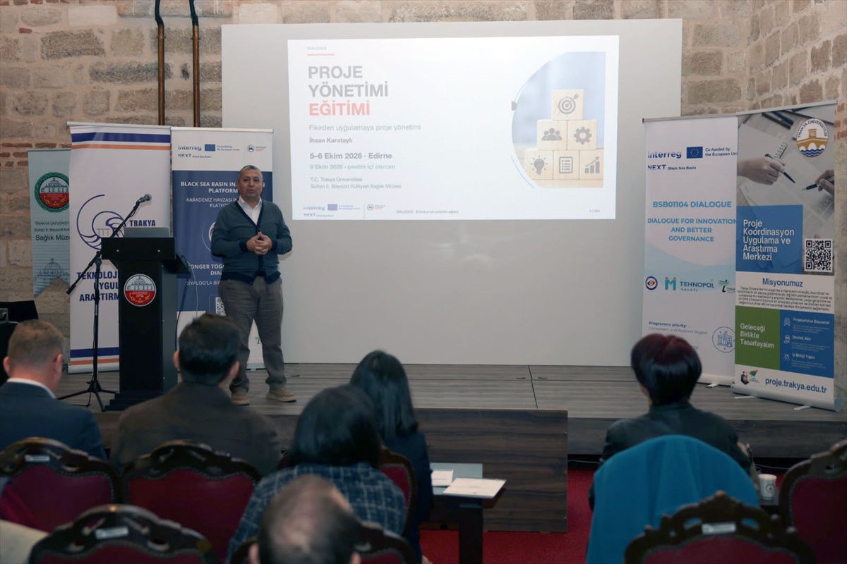 DIALOGUE projesinde proje yönetimi eğitimi Trakya Üniversitesinde başladı