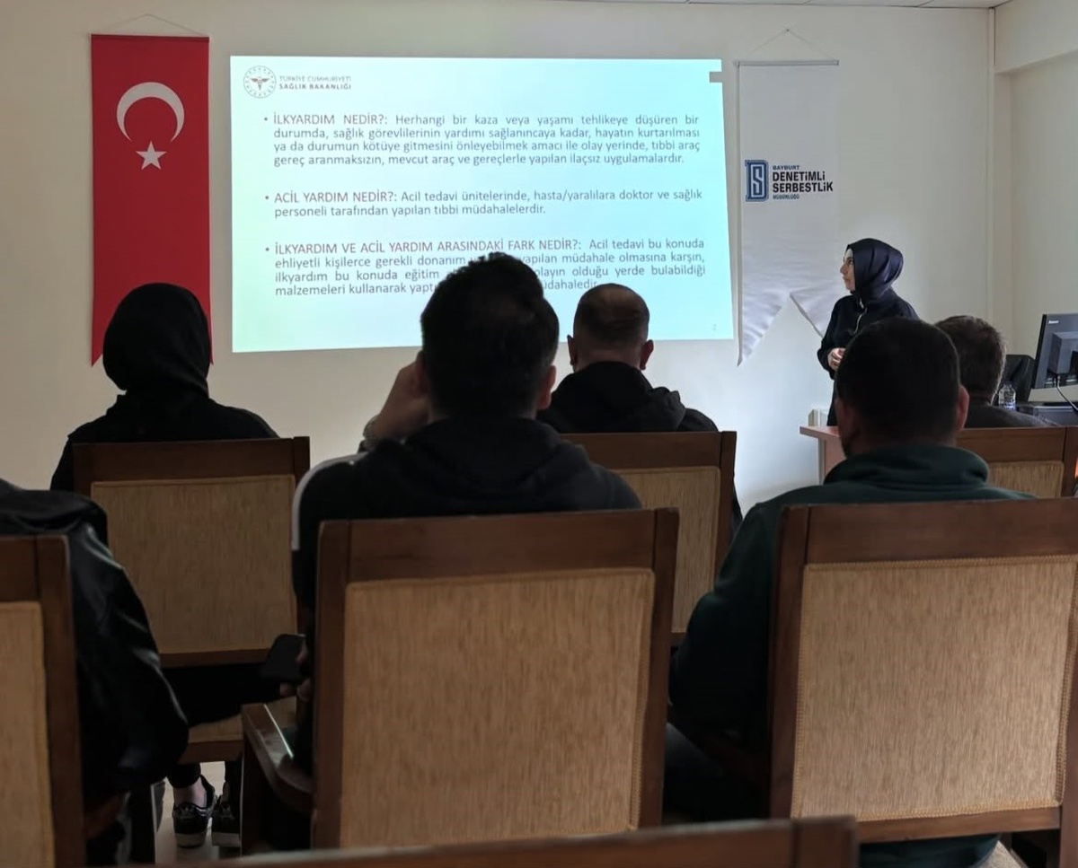 Bayburt Denetimli Serbestlik seminerinde 7777\'ye NEREDEYİM SMS\'i anlatıldı