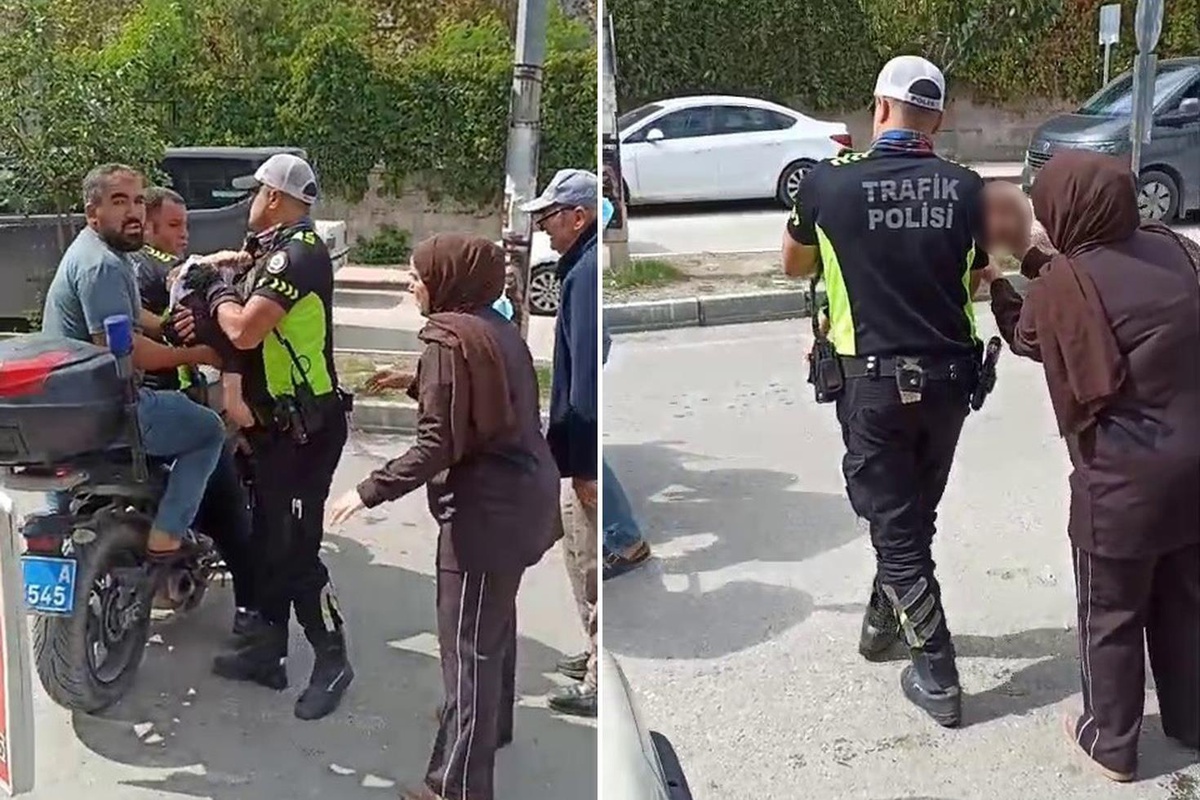 Bilinci kapanan bebeği motosikletle hastaneye yetiştiren polise Bakan Çiftçi\'den teşekkür