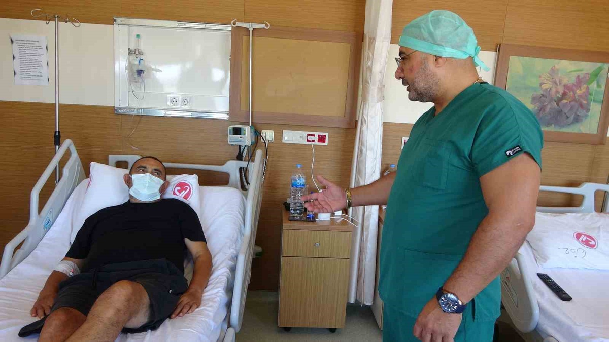 Gelibolu\'da Nurdoğan Alyaz eşinden nakille 8 günde taburcu olacak duruma geldi
