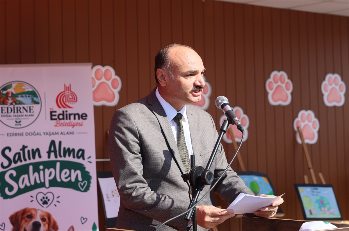 Edirne Süloğlu\'nda sahipsiz hayvanlar için yaşam alanı açıldı, 1186 hayvan barınıyor