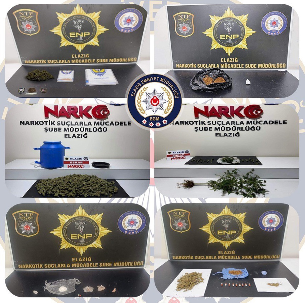 Elazığ\'da 1 kilo 738 gram sentetik kannabinoid ele geçirildi, 12 şüpheli tutuklandı