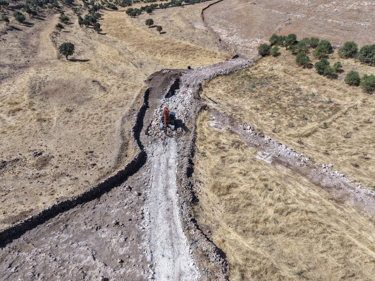 Midyat Belediyesi ile MARSU, Toptepe\'de 4 bin metrelik atık su hattını bitirdi