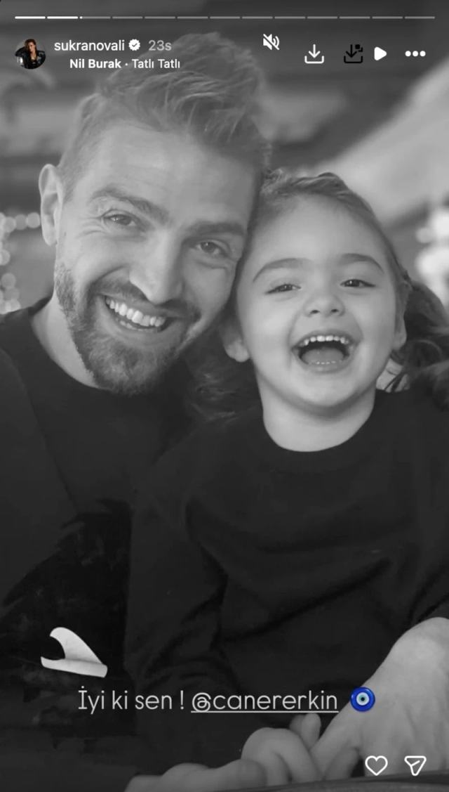 Şükran Ovalı'dan Caner Erkin'e aşk dolu sözler: Sen benim her şeyimsin