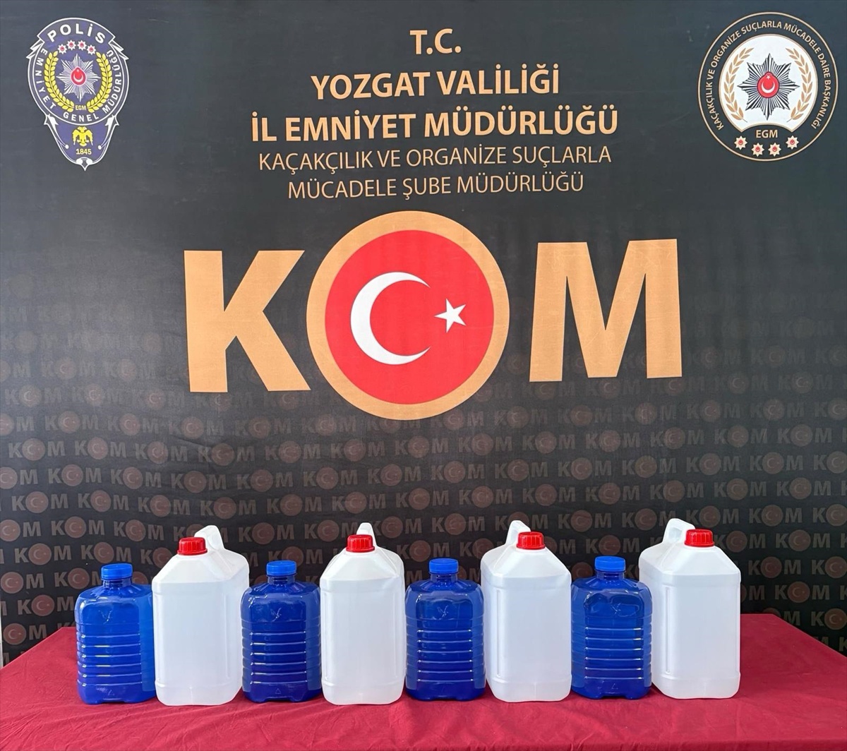 Yozgat Boğazlıyan\'da 30 litre etil alkol ele geçirildi, 2 şüpheli gözaltına alındı