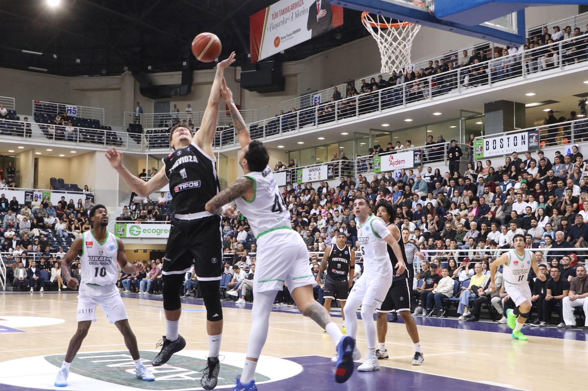 Yukatel Denizli Basket, Avrupa\'daki ilk maçında BC Prievidza\'yı 83-69 mağlup etti