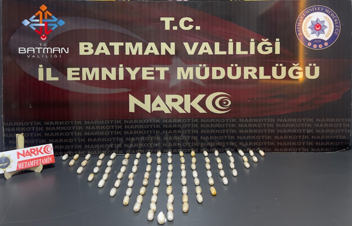 Batman\'da yabancı uyruklu şüpheli, midesindeki 750 gram metamfetaminle tutuklandı