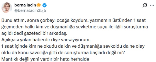 Oyuncu Berna Laçin gözaltına alındı