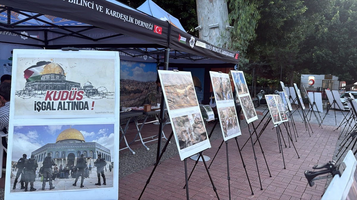 Manavgat\'ta Kudüs Platformu, Gazze için 50 fotoğraflık sergi açtı