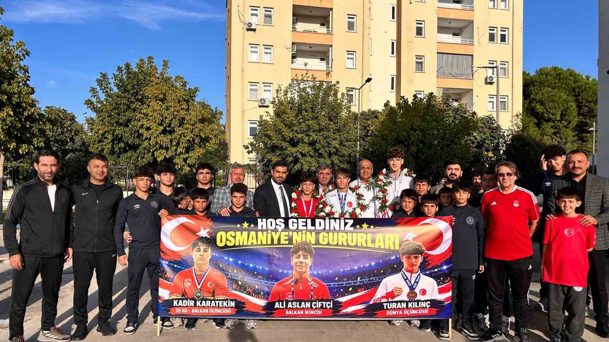 Osmaniye Gençlik ve Spor İl Müdürlüğü dünya ve Balkan dereceli sporcuları karşıladı