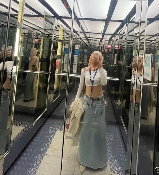 Tesettürlü bir TikTok kullanıcısının paylaşımı infial yarattı