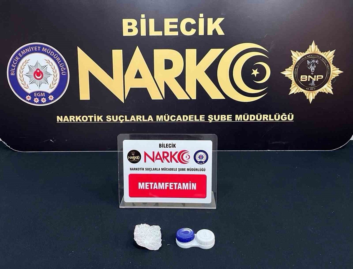 Bilecik\'te uyuşturucu operasyonunda metamfetamin ele geçirildi, 1 şüpheli yakalandı