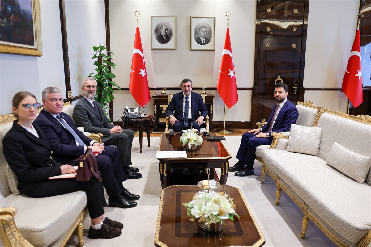 Cumhurbaşkanı Yardımcısı Yılmaz Ukrayna\'nın Ankara Büyükelçisi Celal\'i kabul etti