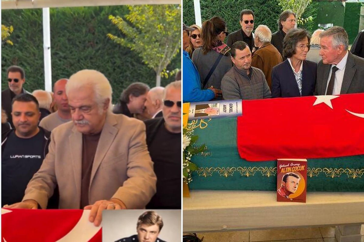 Göksel Arsoy\'un cenazesinde fotoğraf çektirmek isteyenlere Serdar Gökhan\'dan tepki