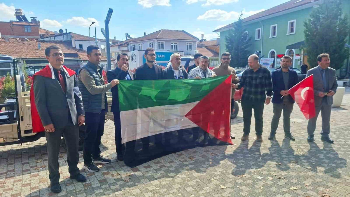 Kütahya Hisarcık\'ta EDEP, Gazze için dua programı düzenledi, ateşkes çağrısı yaptı.