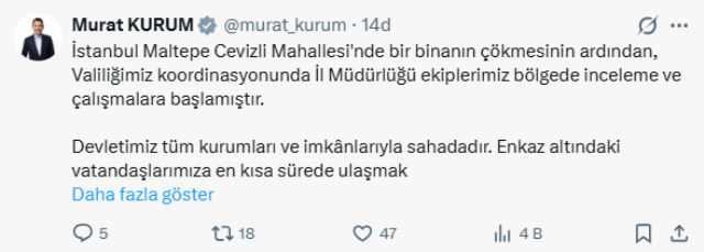 İstanbul'da çöken binada 1 kişi hayatını kaybetti, 3 kişi aranıyor