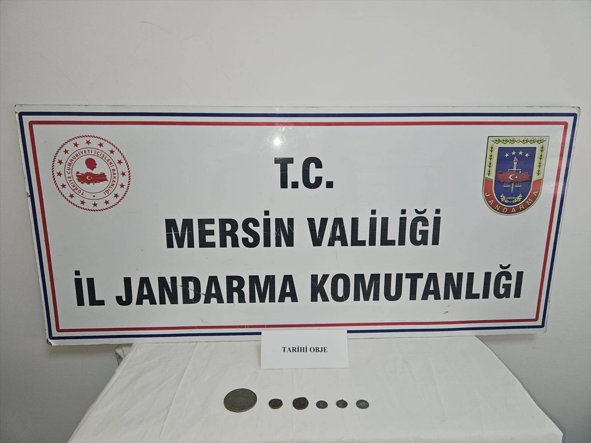 Mersin Anamur\'da operasyonda 1 şüpheli gözaltına alındı, 6 obje ele geçirildi