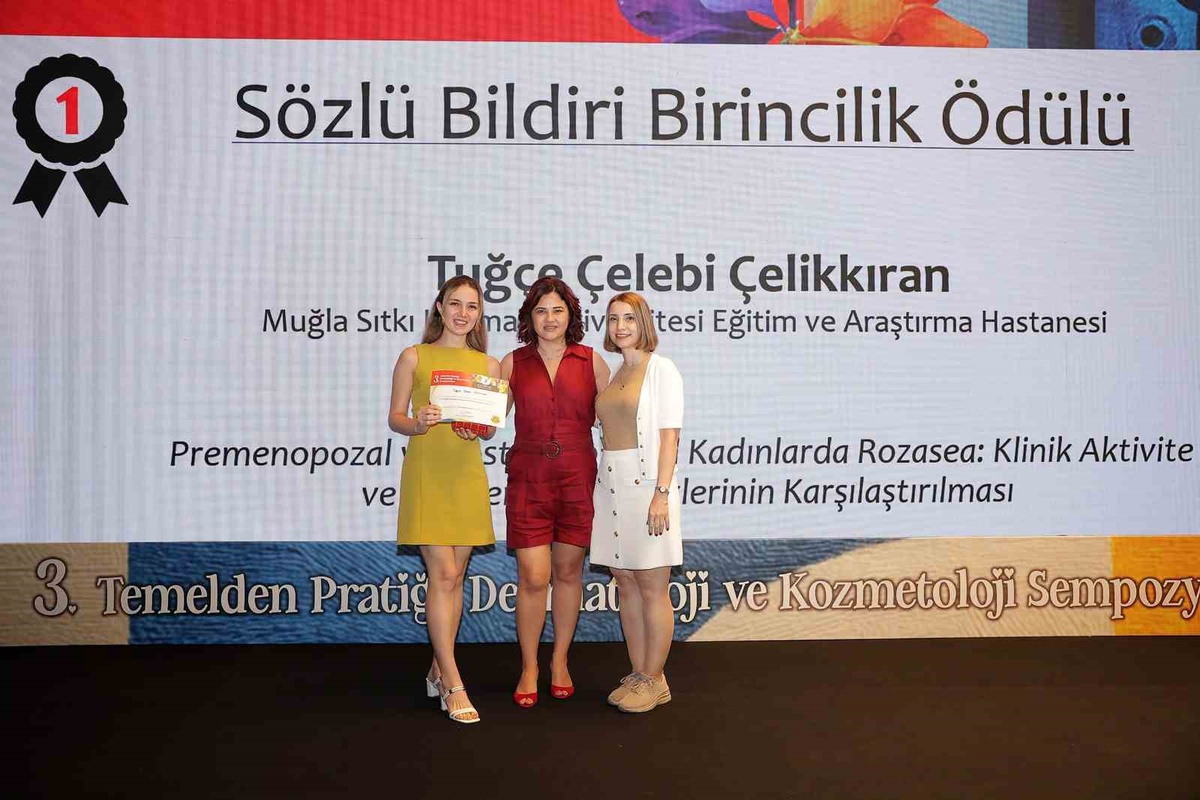 MSKÜ\'lü Dr. Çelikkıran\'ın rozasea bildirisi Antalya\'da birincilik ödülü kazandı.