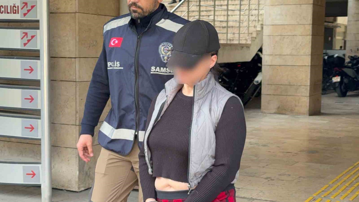 Samsun İlkadım\'da uyuşturucu suçundan 4 yıl 2 ay 25 gün cezası olan kadın tutuklandı
