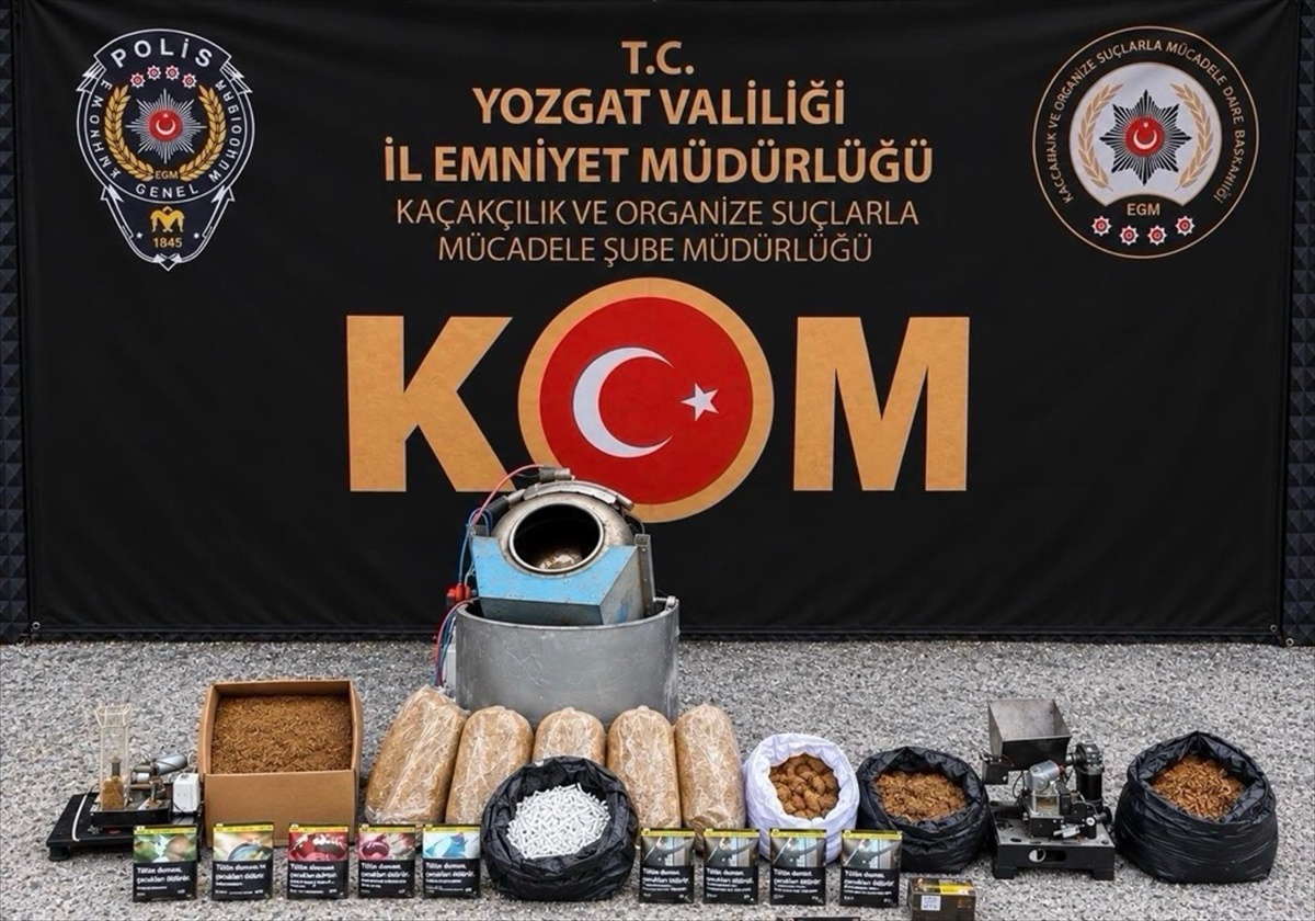 Yozgat\'ta makaron operasyonunda 3 bin 500 makaron ele geçirildi, 1 zanlı yakalandı