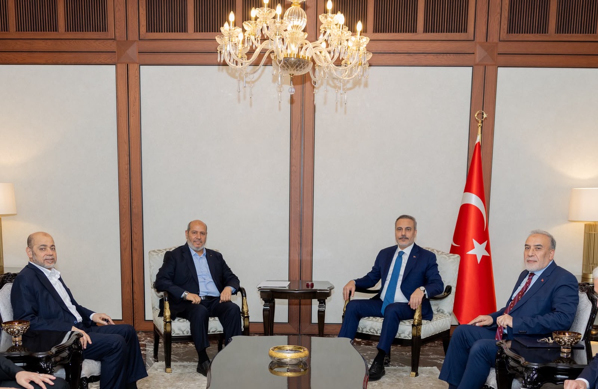 Dışişleri Bakanı Fidan, Hamas Siyasi Büro Şefi Hayye ve heyetini Ankara\'da kabul etti