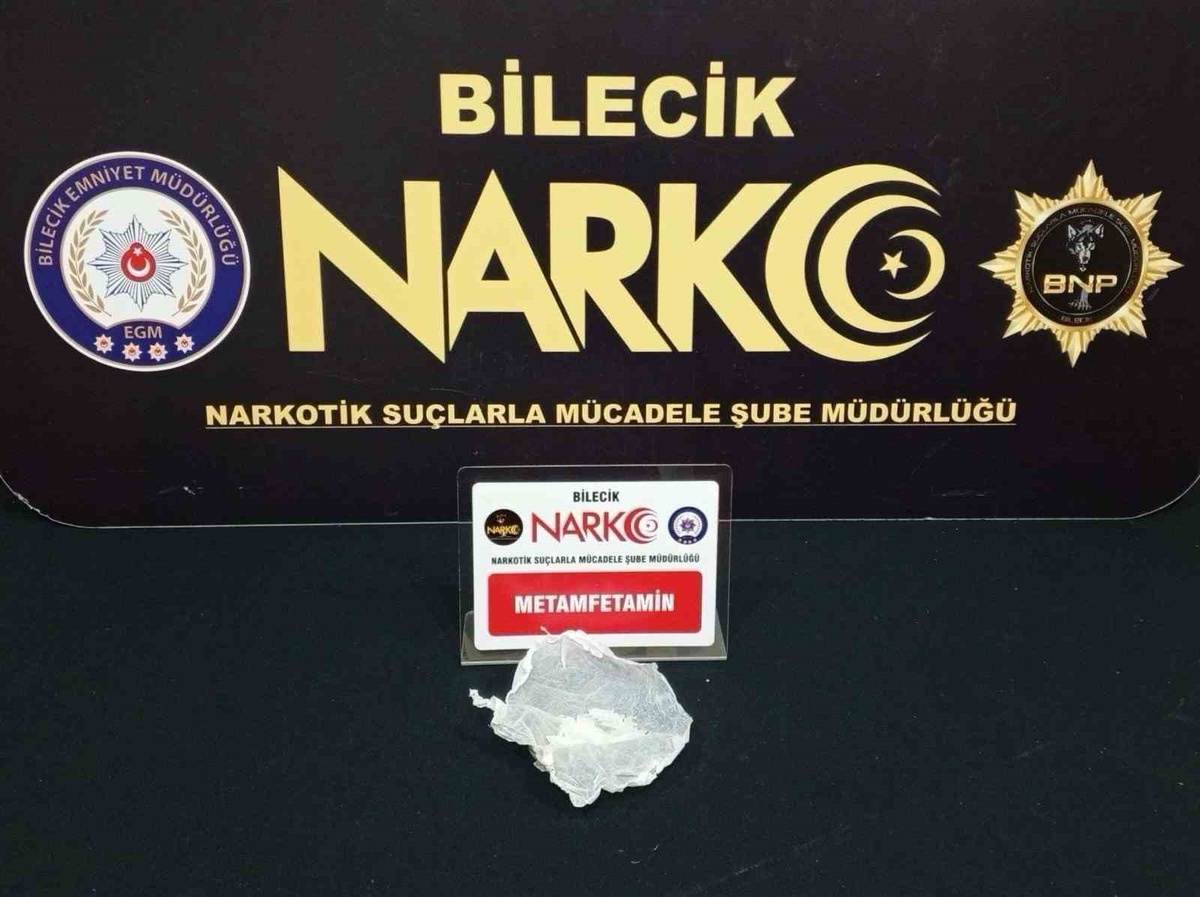 Bilecik\'te metamfetamin ele geçirildi, 1 şüpheli hakkında adli işlem başlatıldı